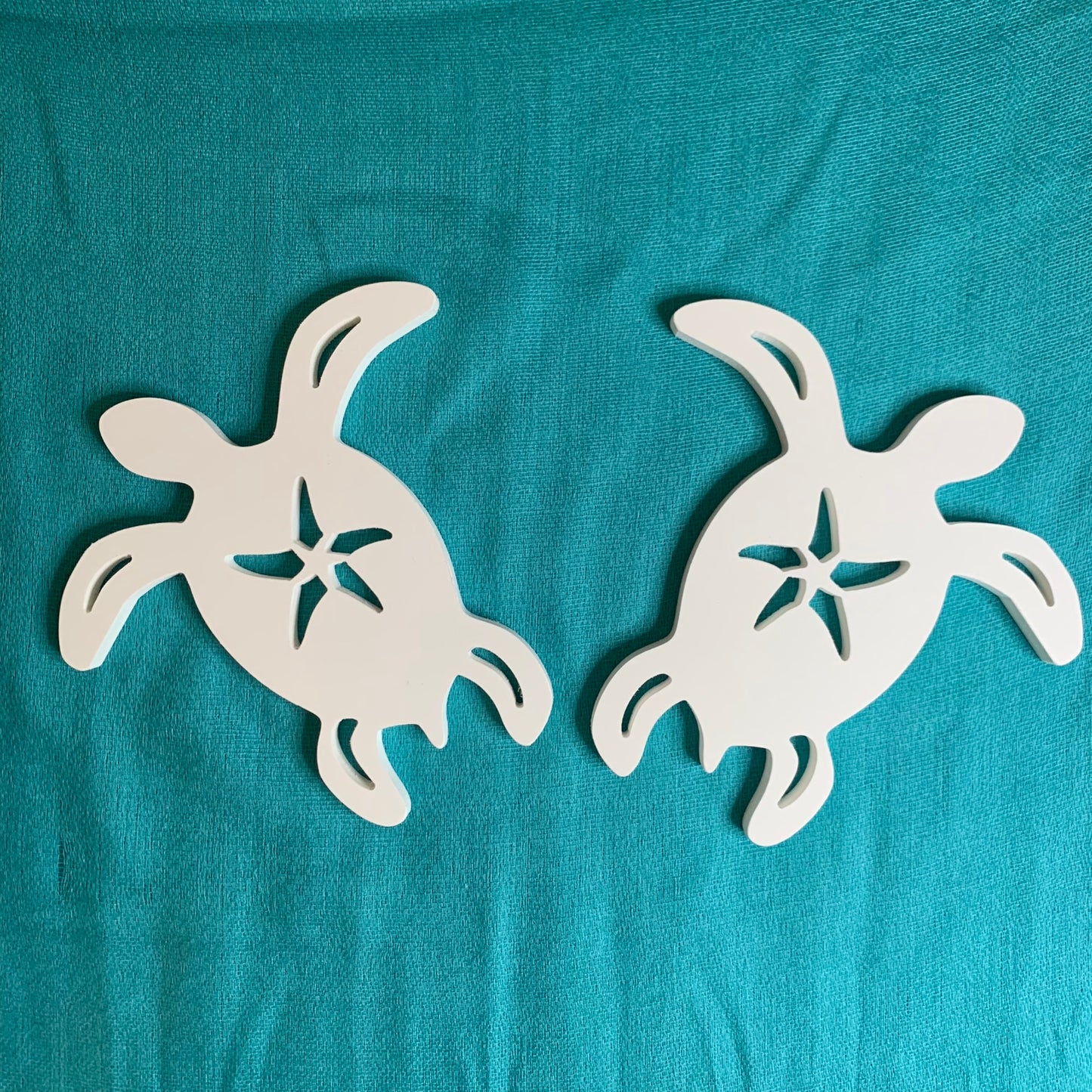 Shutter Embellishments - Turtle W/Star Wall Art Small approx 8X5, Custom, Outdoor Decor, Tropical, Ships Free to Mainland USA