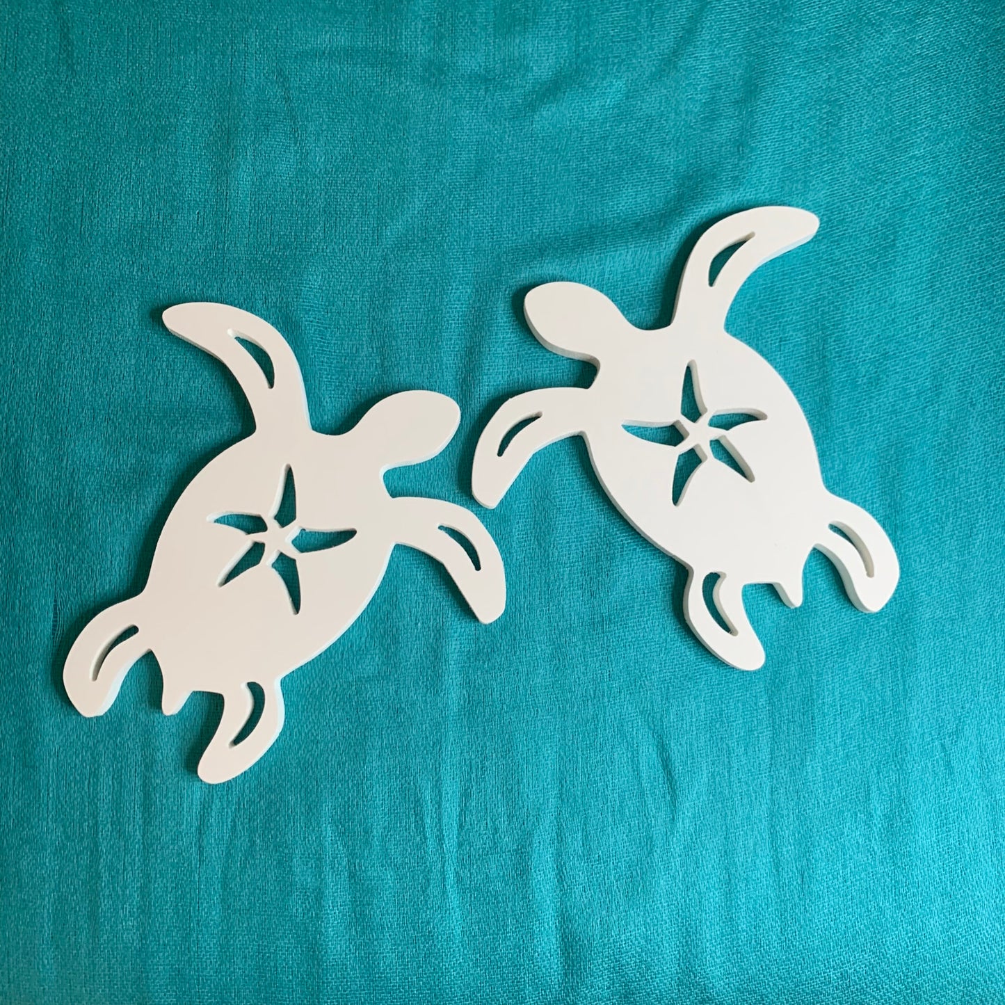 Shutter Embellishments - Turtle W/Star Wall Art Small approx 8X5, Custom, Outdoor Decor, Tropical, Ships Free to Mainland USA