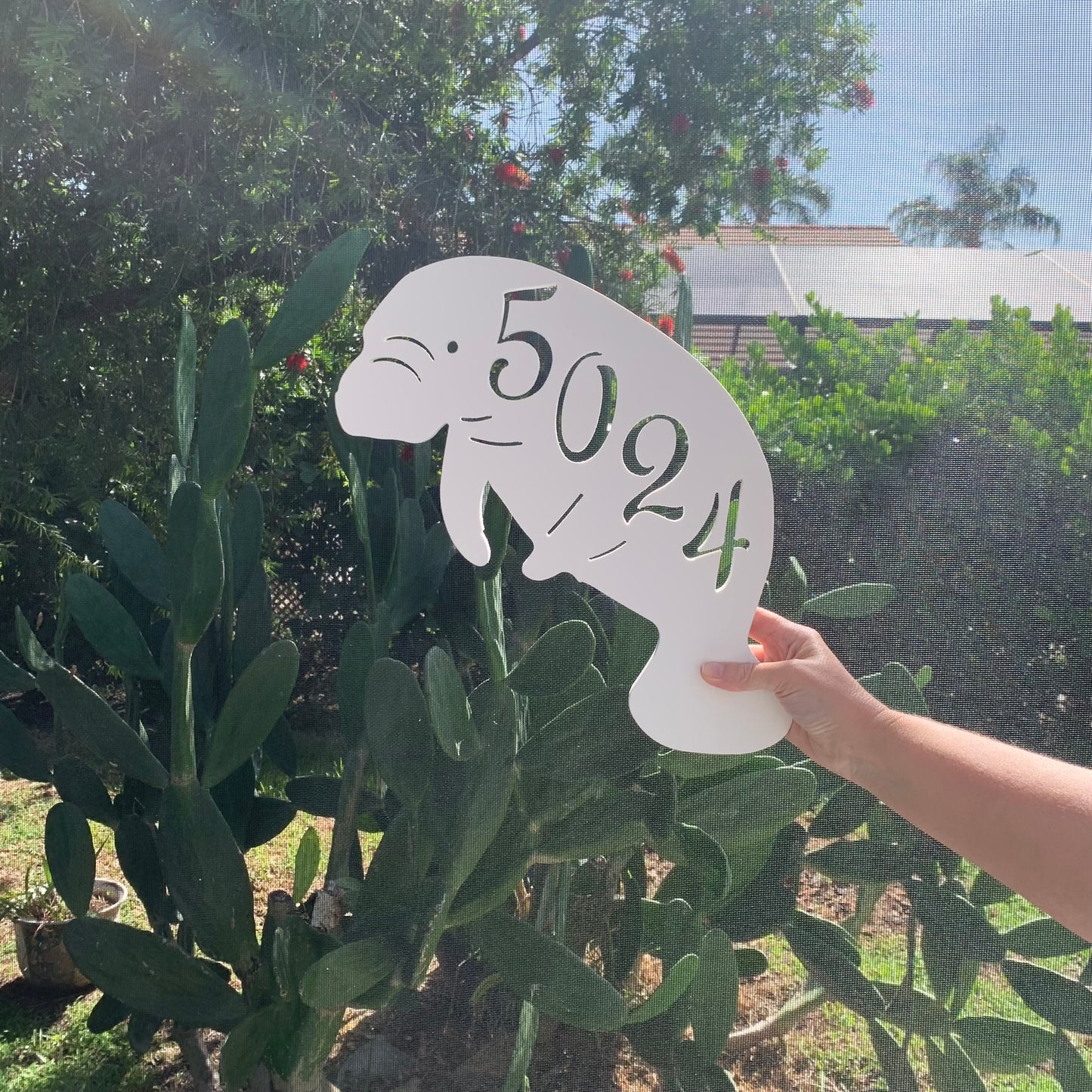 House Number Plaque - Manatee