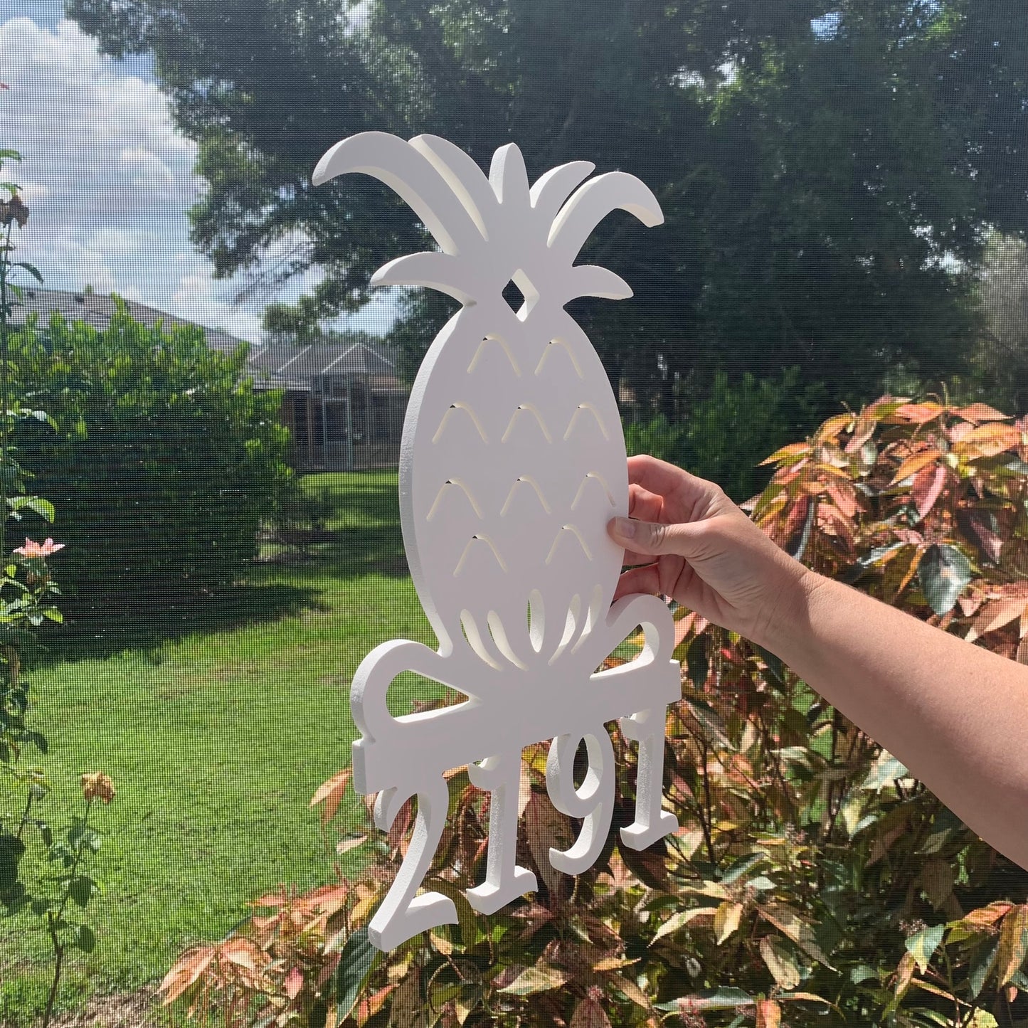 House Number Sign, Pineapple