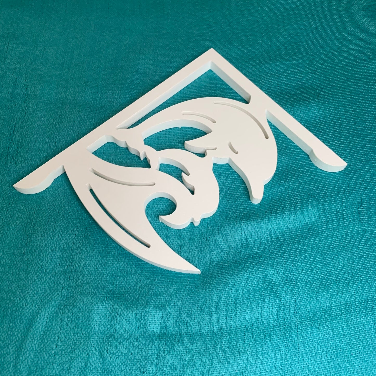 Mailbox Bracket - Dolphin with Baby - Small 7" x 9"