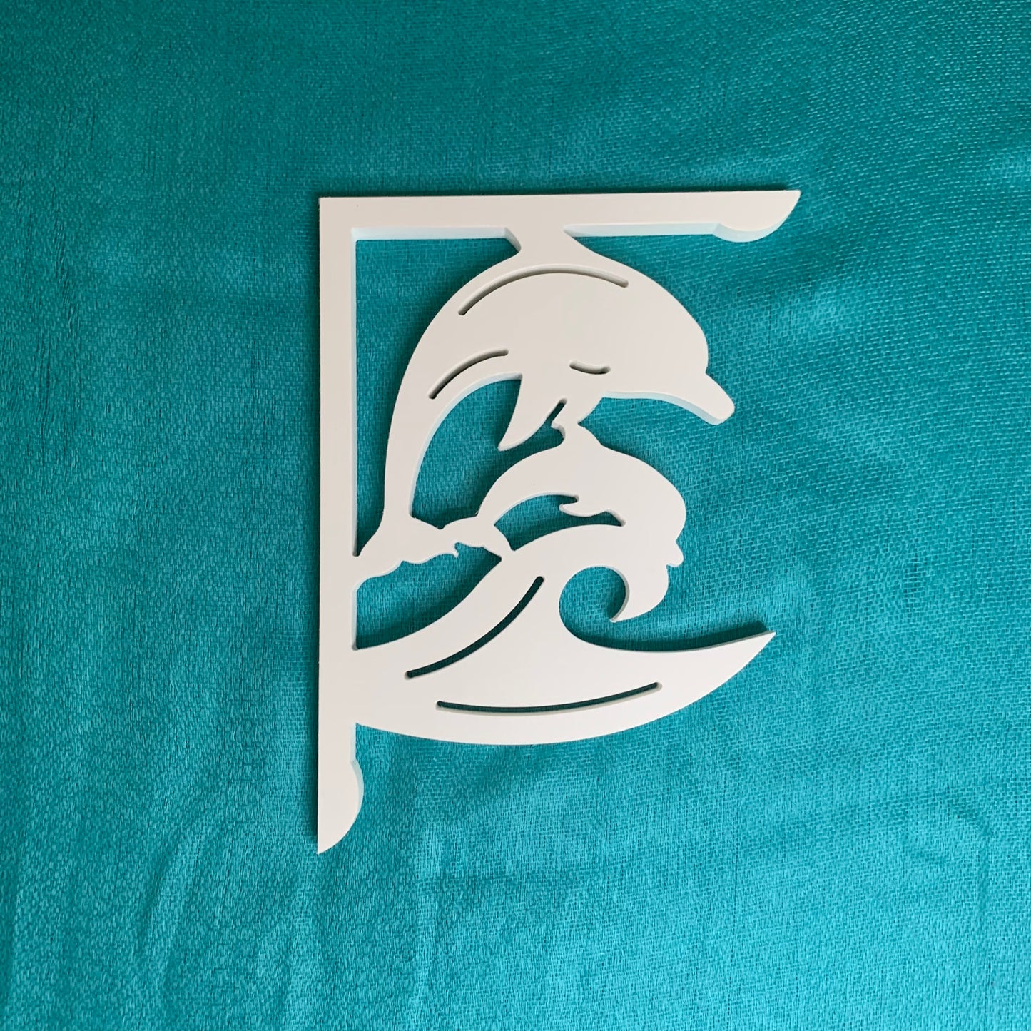 Mailbox Bracket - Dolphin with Baby - Small 7" x 9"