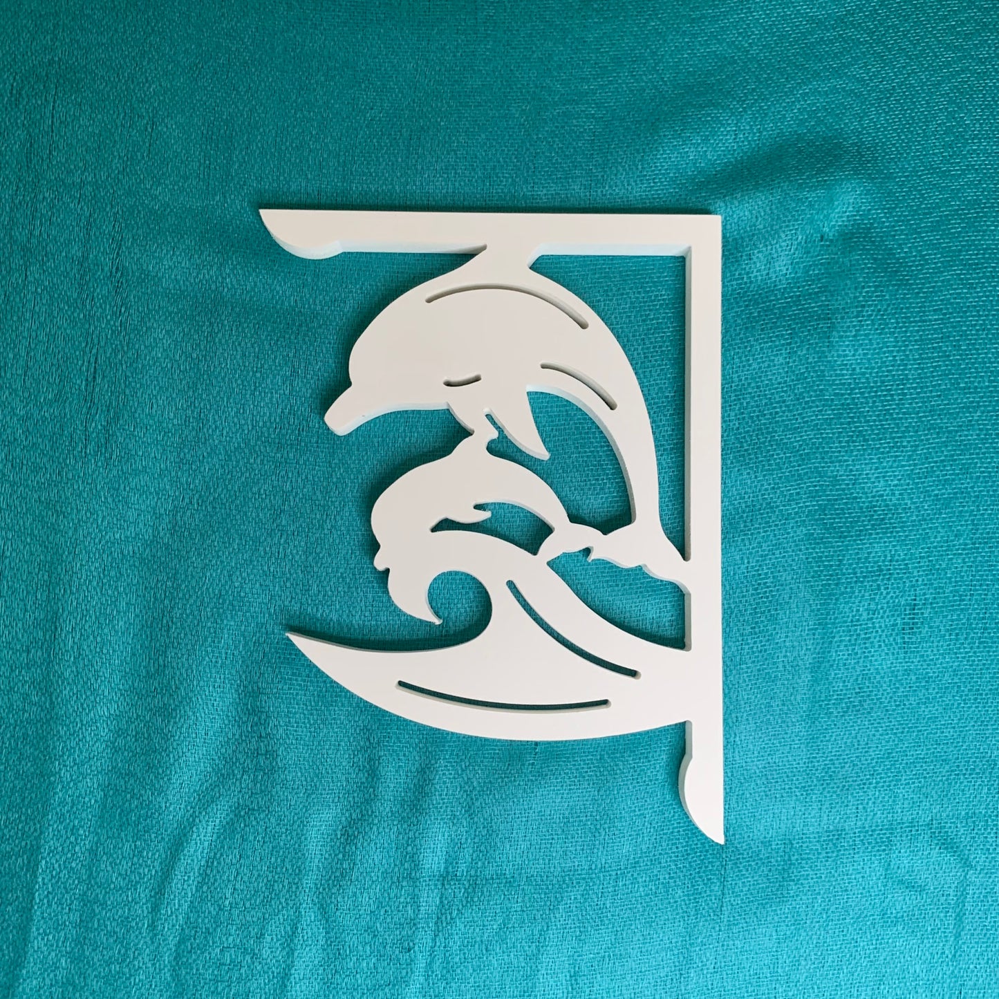 Mailbox Bracket - Dolphin with Baby - Small 7" x 9"