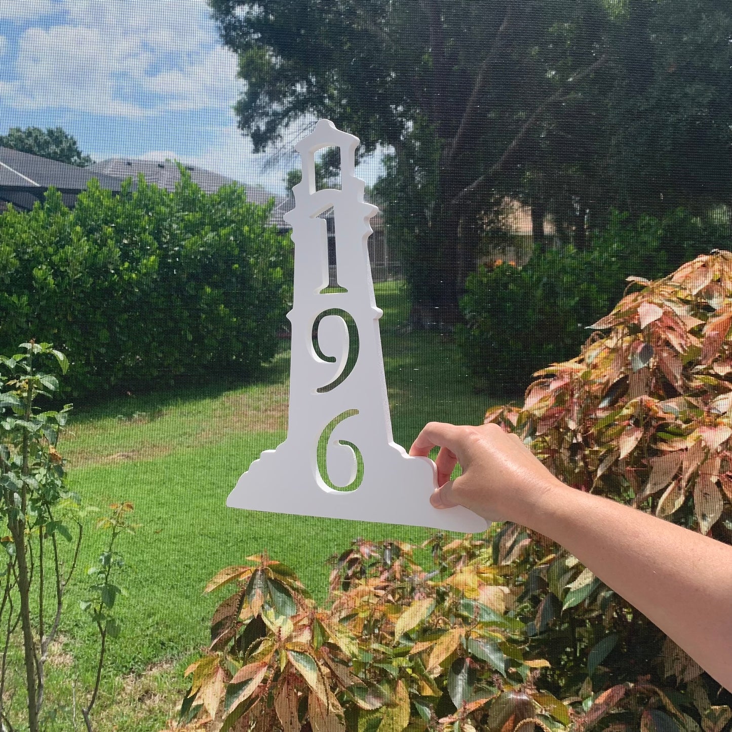 House Number Plaque - Lighthouse