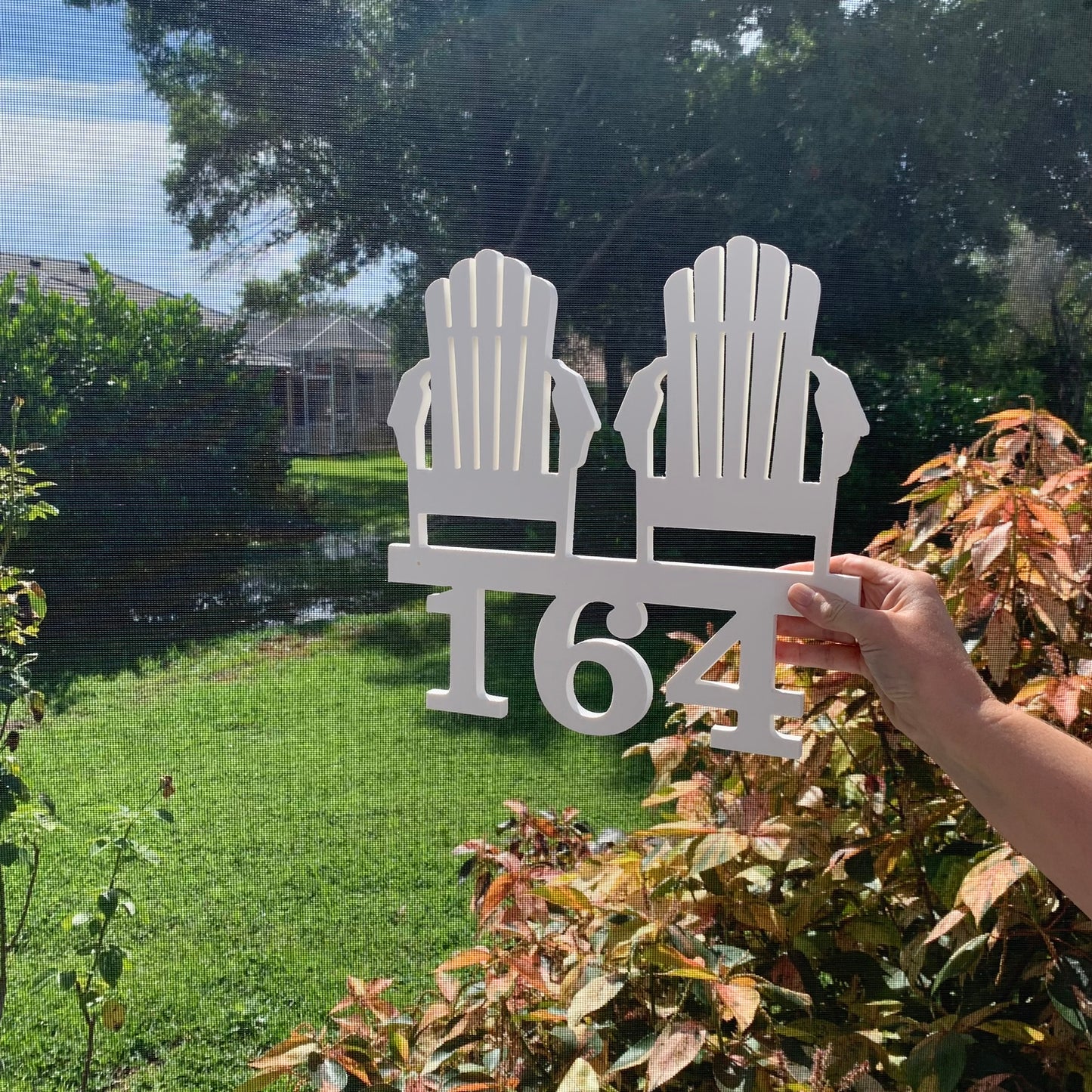 House Number Plaque - Adirondaks
