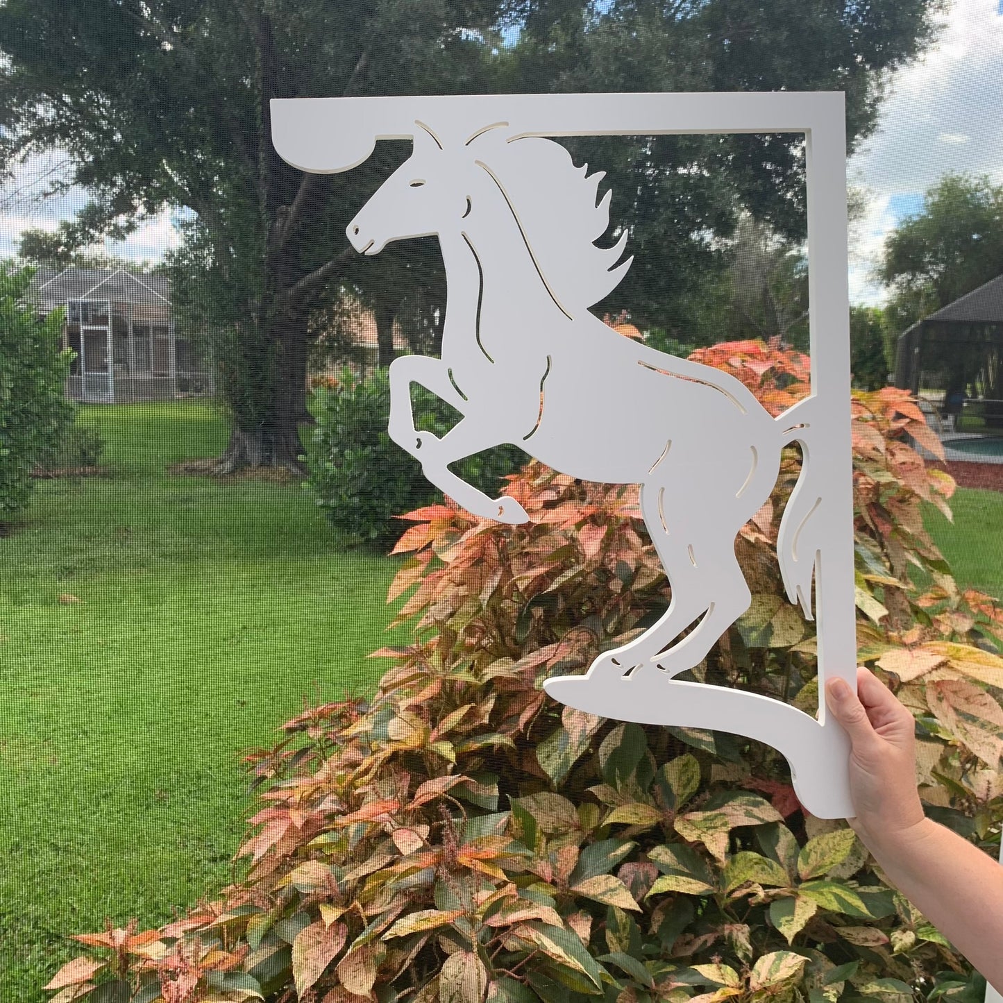 Mailbox Bracket - Horse - Large 16" x21"