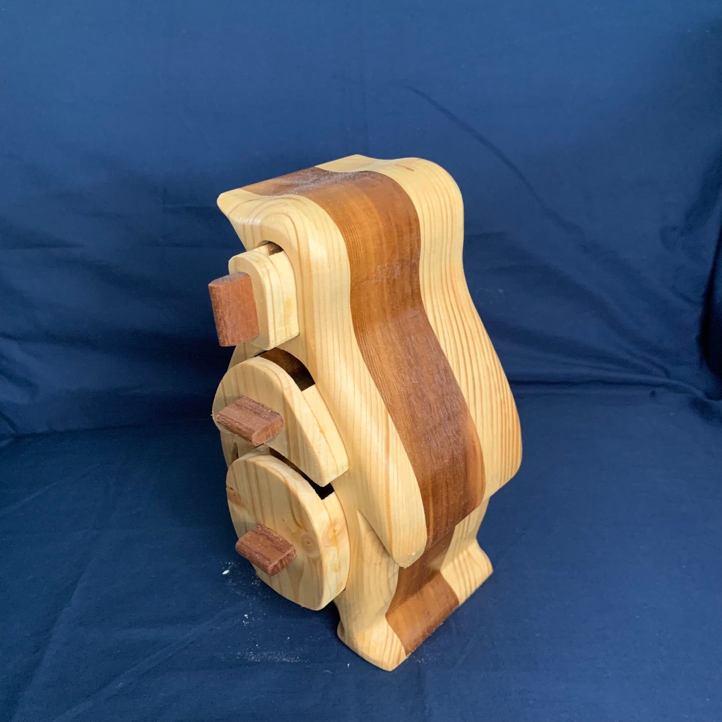 Solid Wood Box w/Drawers - Penguin, Jewelry Box, Handcrafted, Custom Box, Personalized Box, Handmade, Box, Home Decor, Engraved, Stash Box
