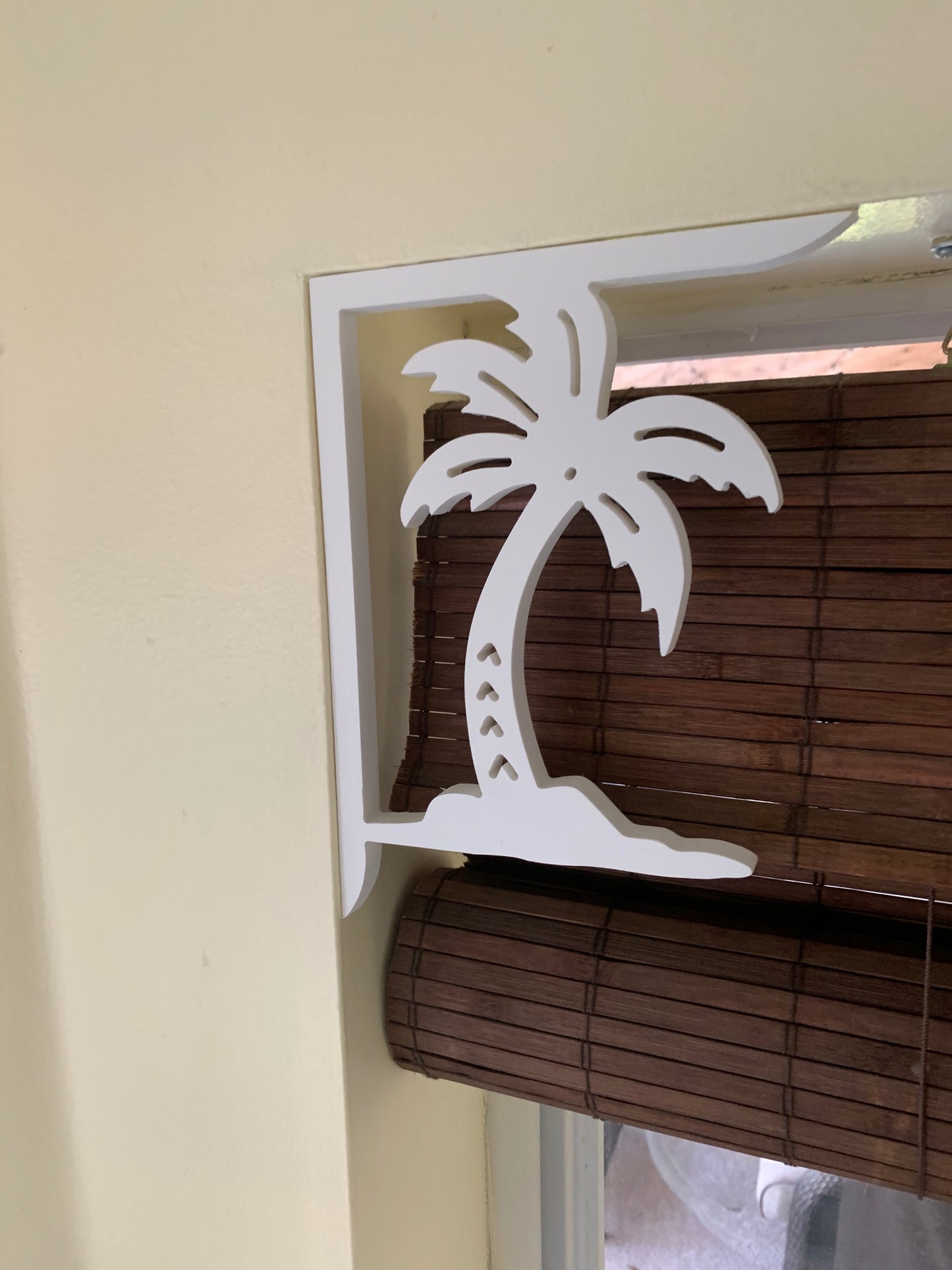 Screen Door Decor - Palm Tree With Island Small X2, Custom Mailbox, Bracket, Outdoor Decor, 7x9 inch Free Shipping to Mainland USA