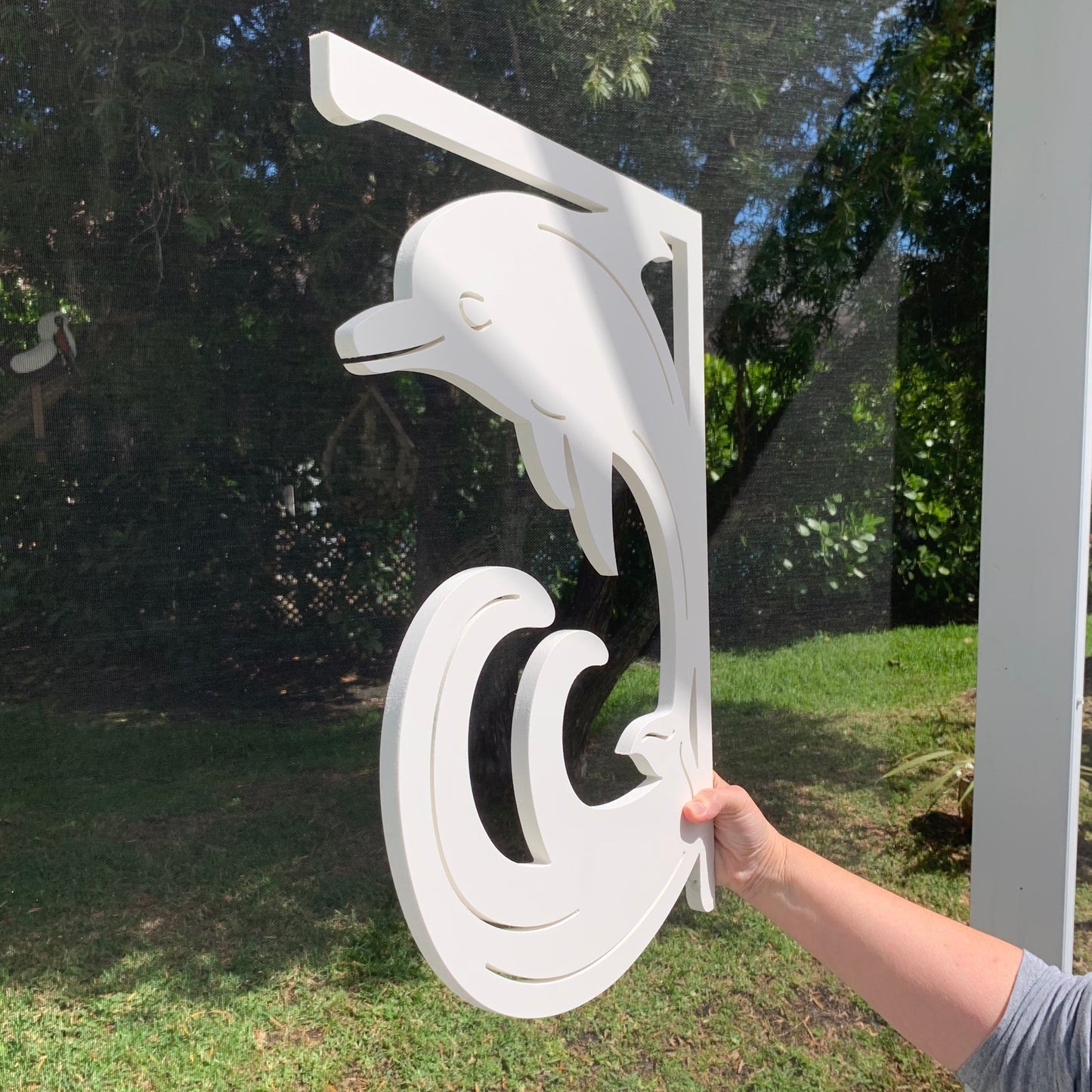 Mailbox Bracket - Dolphin - Large 16' x 21"