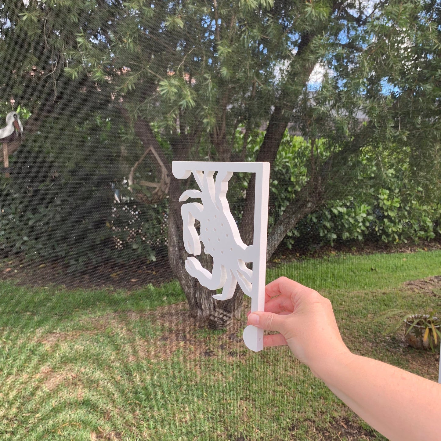 Screen Door Decor - Crab Small X2, Custom Mailbox, Bracket, Outdoor Decor, 7x9 inch Free Shipping to Mainland USA