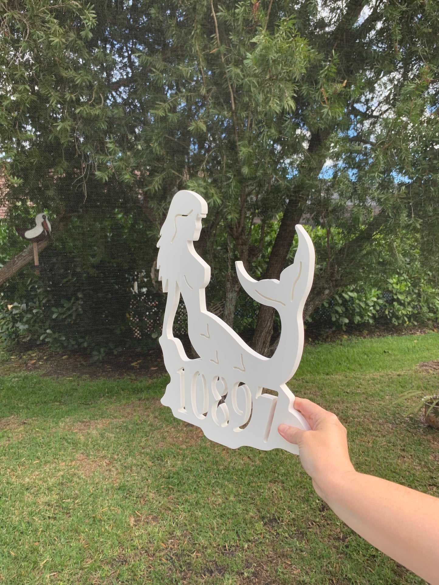 House Number Plaque - Mermaid on the Rocks