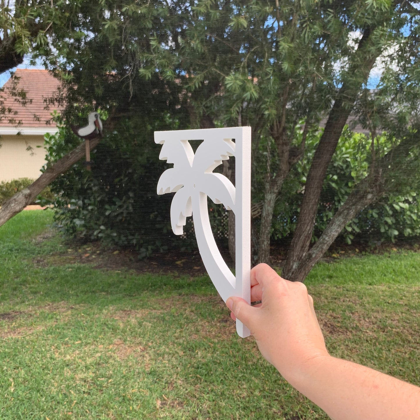 Mailbox Bracket - Palm Tree - Small 7" x 9"