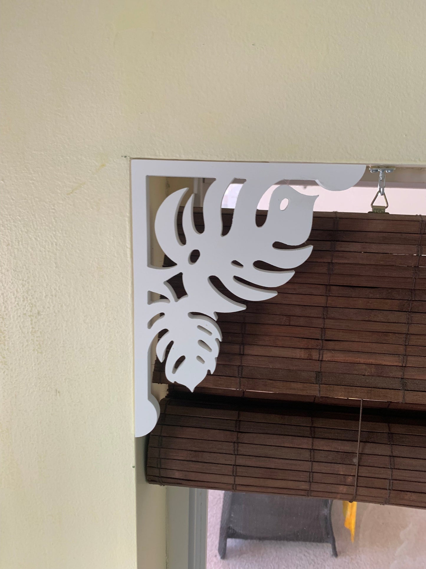 Screen Door Decor - Monstera Small X2, Custom Mailbox, Bracket, Outdoor Decor, 7x9 inch Free Shipping to Mainland USA