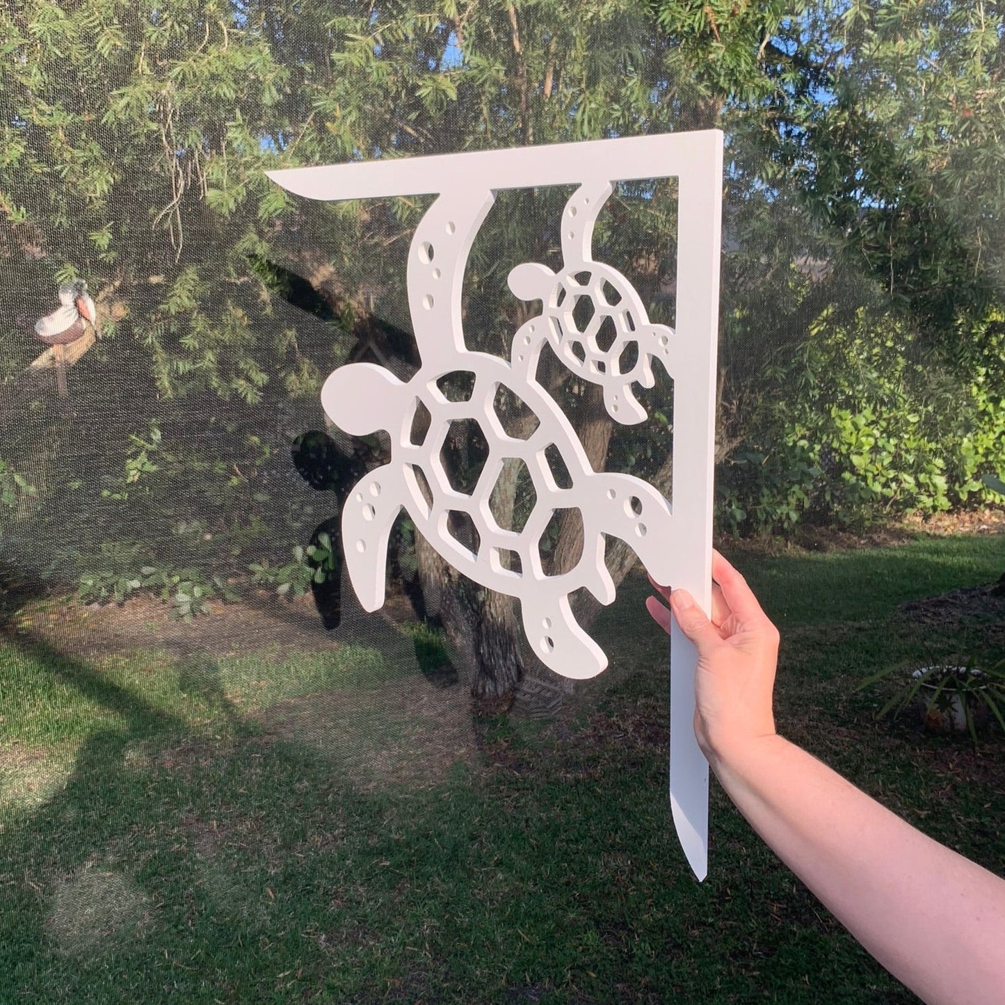 Mailbox Bracket - Turtle & Baby - Large 16" x21"