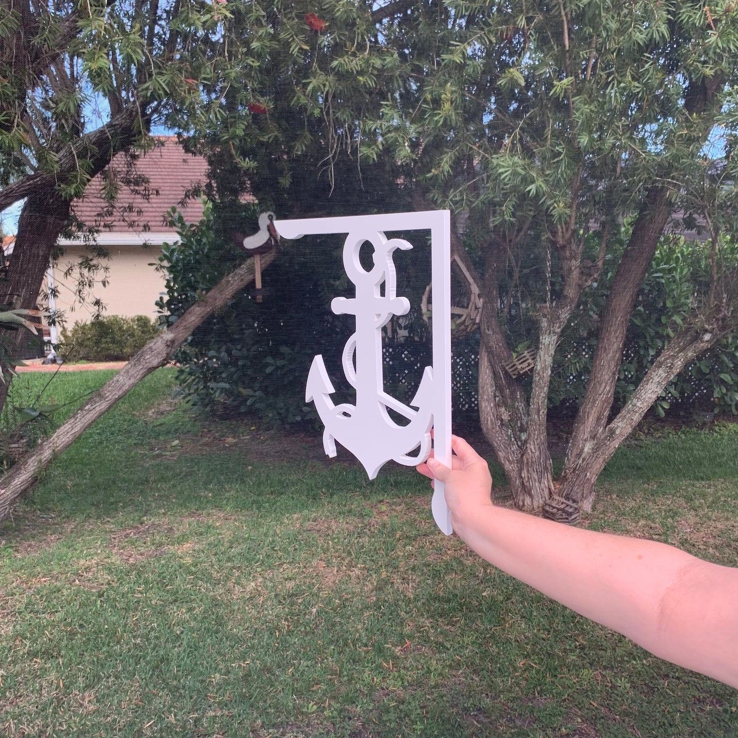 Mailbox Bracket - Anchor with Rope - Medium 12" x 16"