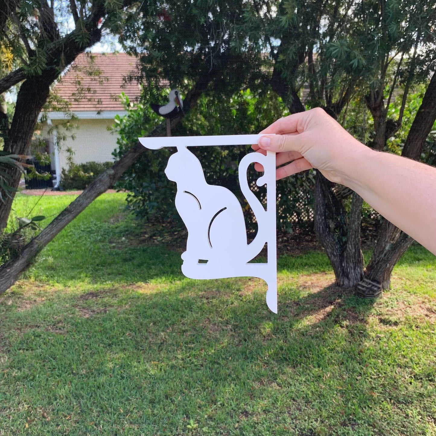 Mailbox Bracket - Cat - Small 7" x 9"