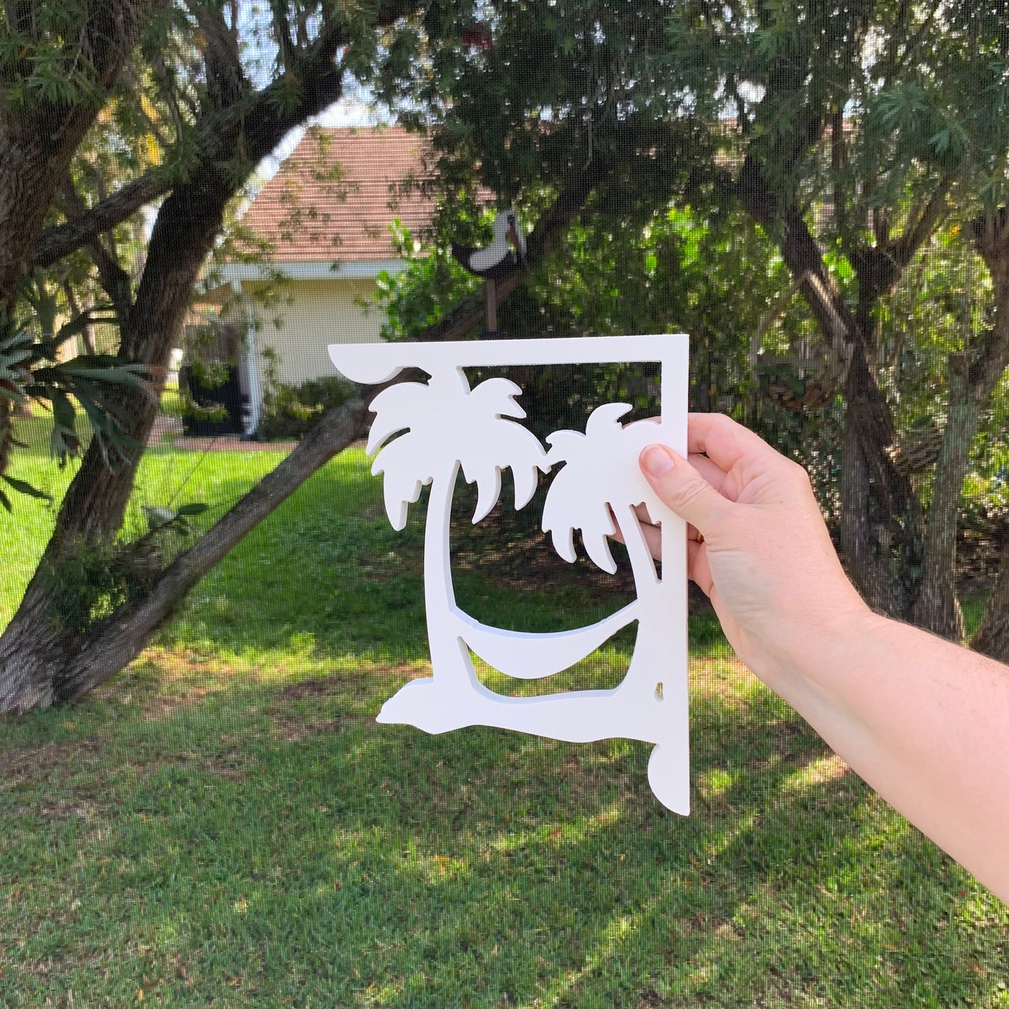 Mailbox Bracket - Palm Tree Hammock - Small 7" x 9"