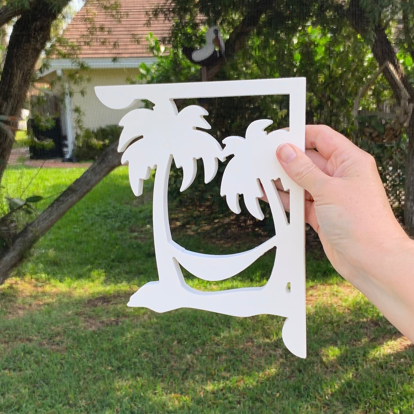 Mailbox Bracket - Palm Tree Hammock - Small 7" x 9"