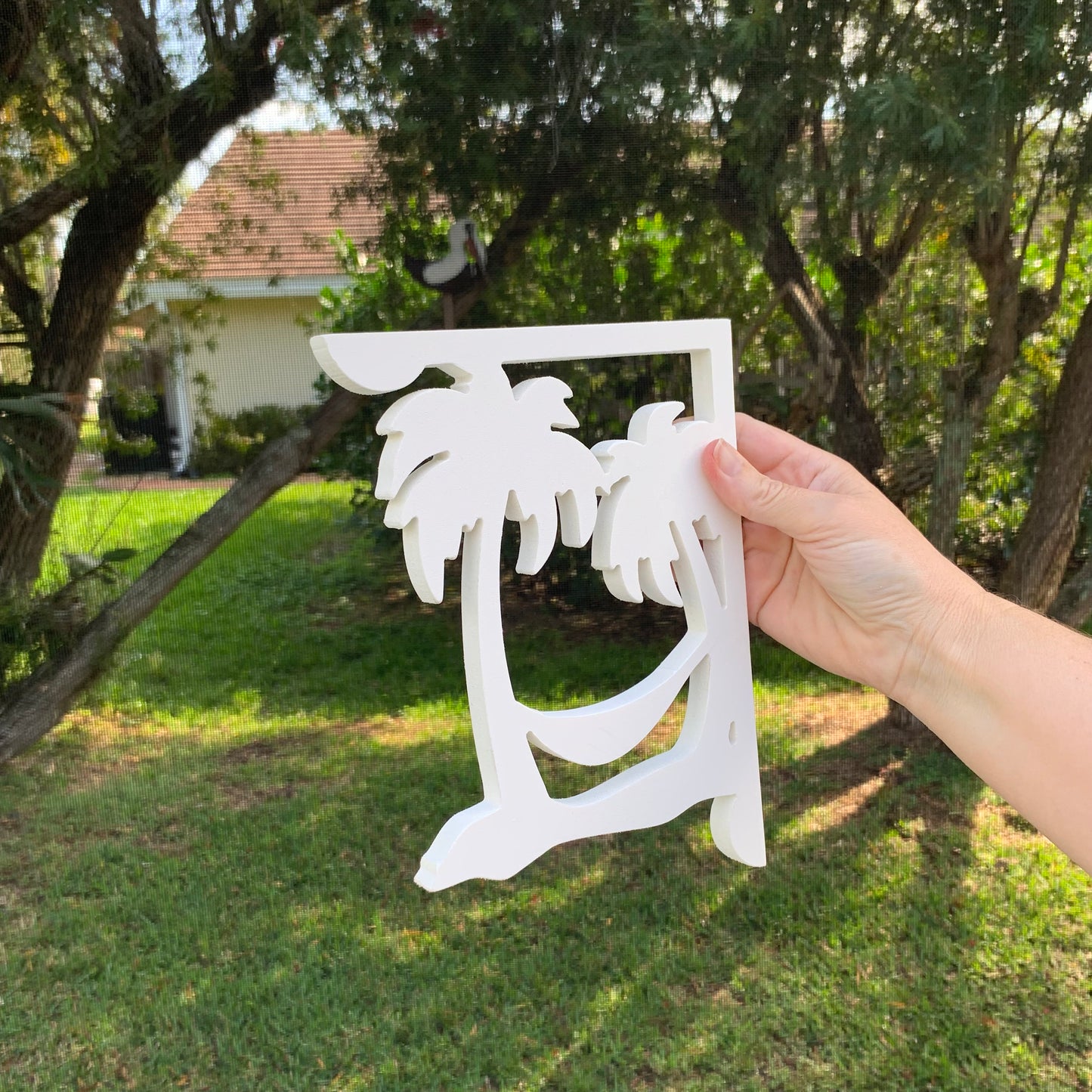 Mailbox Bracket - Palm Tree Hammock - Small 7" x 9"