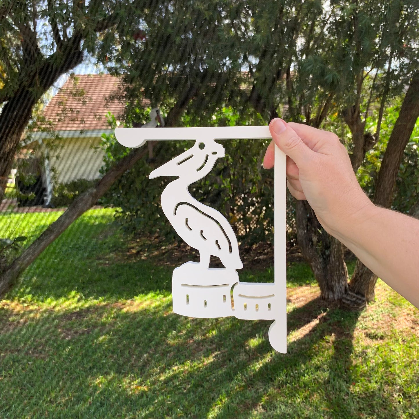 Screen Door Decor - Pelican Small X2, Custom Mailbox, Bracket, Outdoor Decor, 7x9 inch Free Shipping to Mainland USA