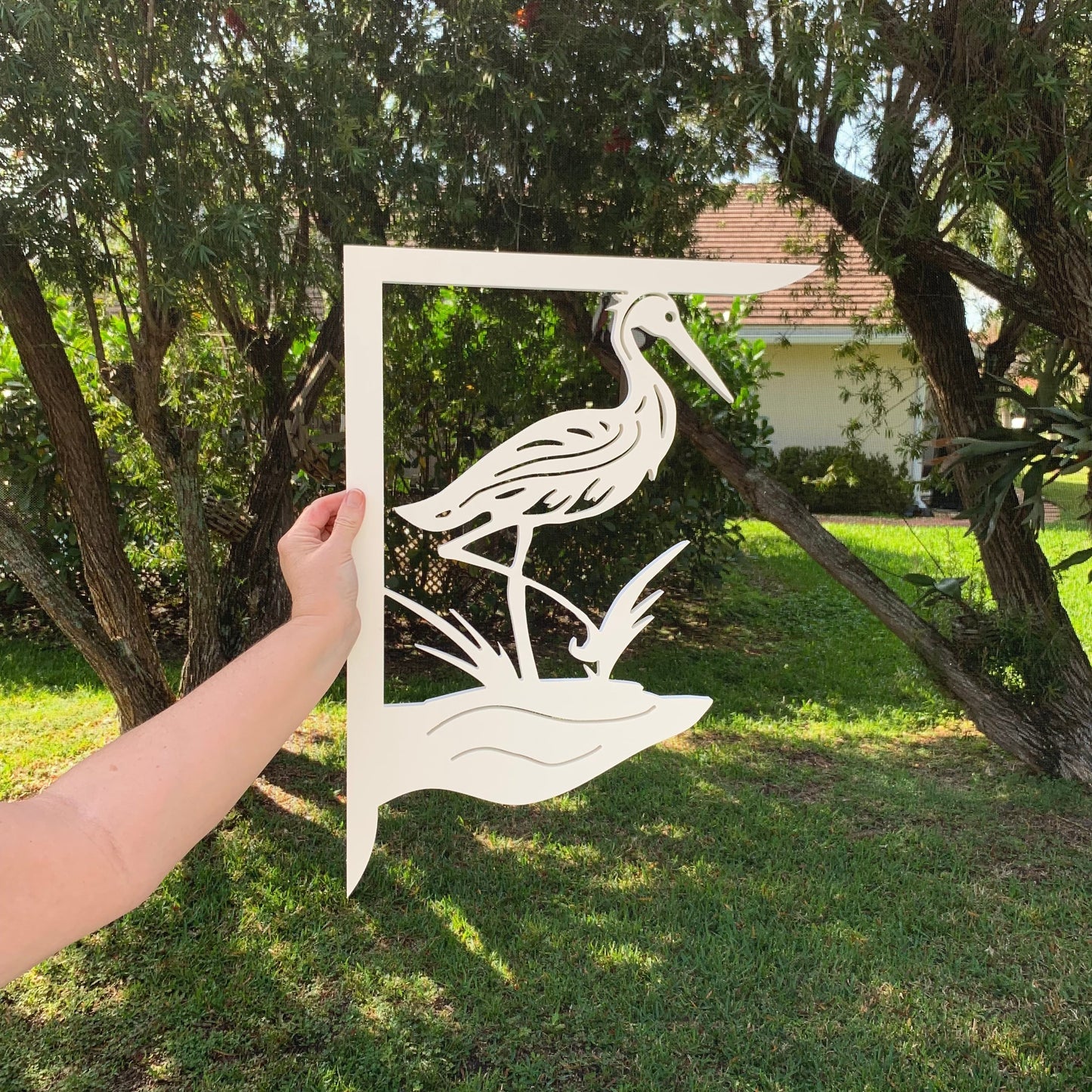 Mailbox Bracket - Heron - Large 16" x21"