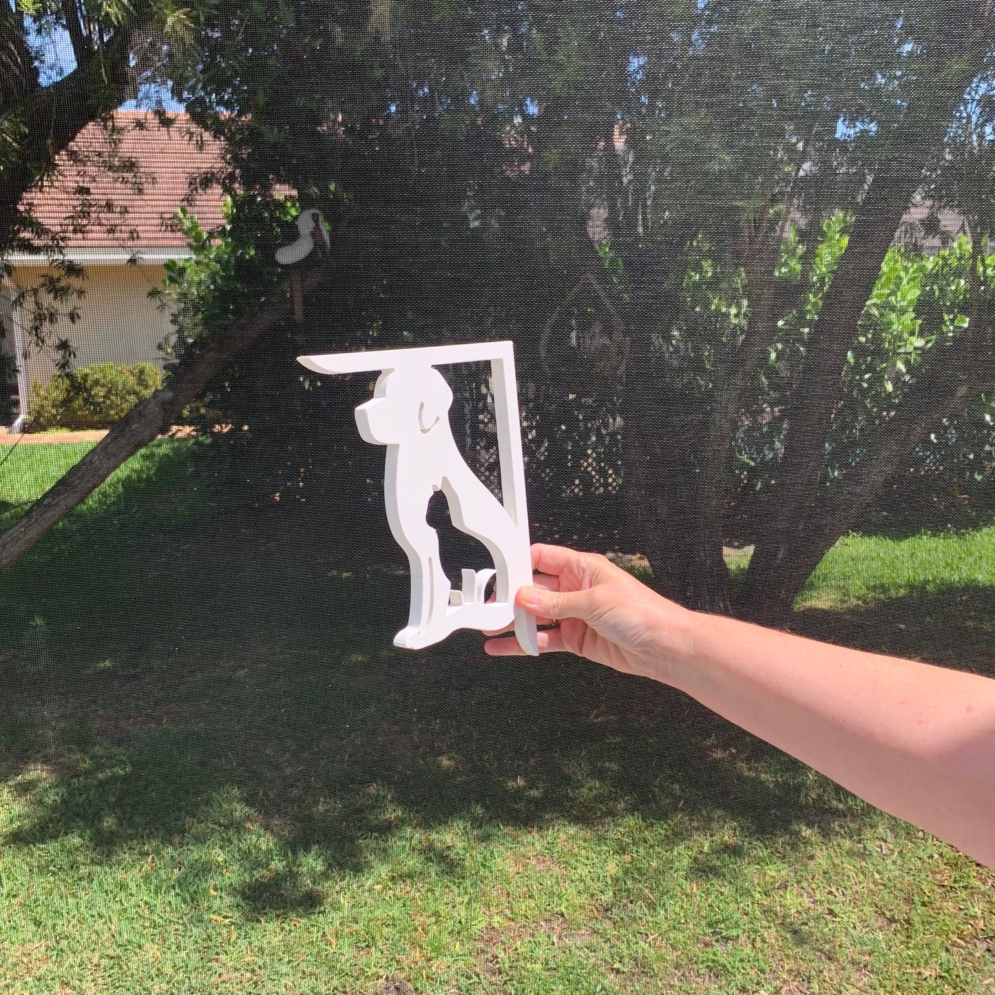 Mailbox Bracket - Dog & Cat - Small 7" x 9"