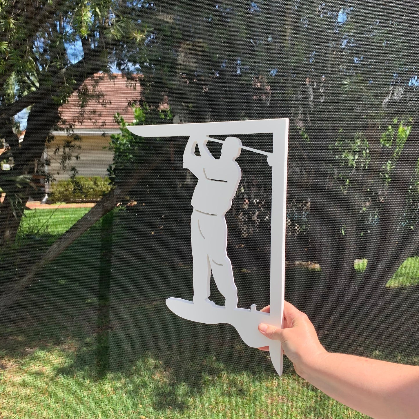 Mailbox Bracket - Golfer - Medium 12" x 16"