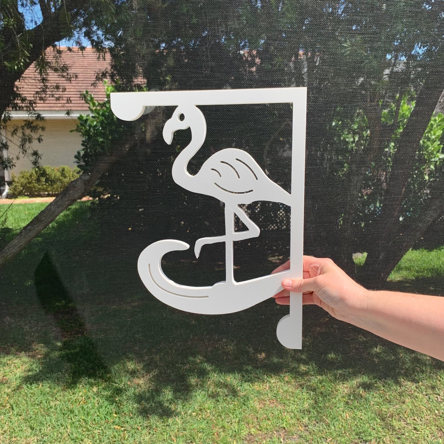 Mailbox Bracket - Flamingo - Medium 12" x 16"