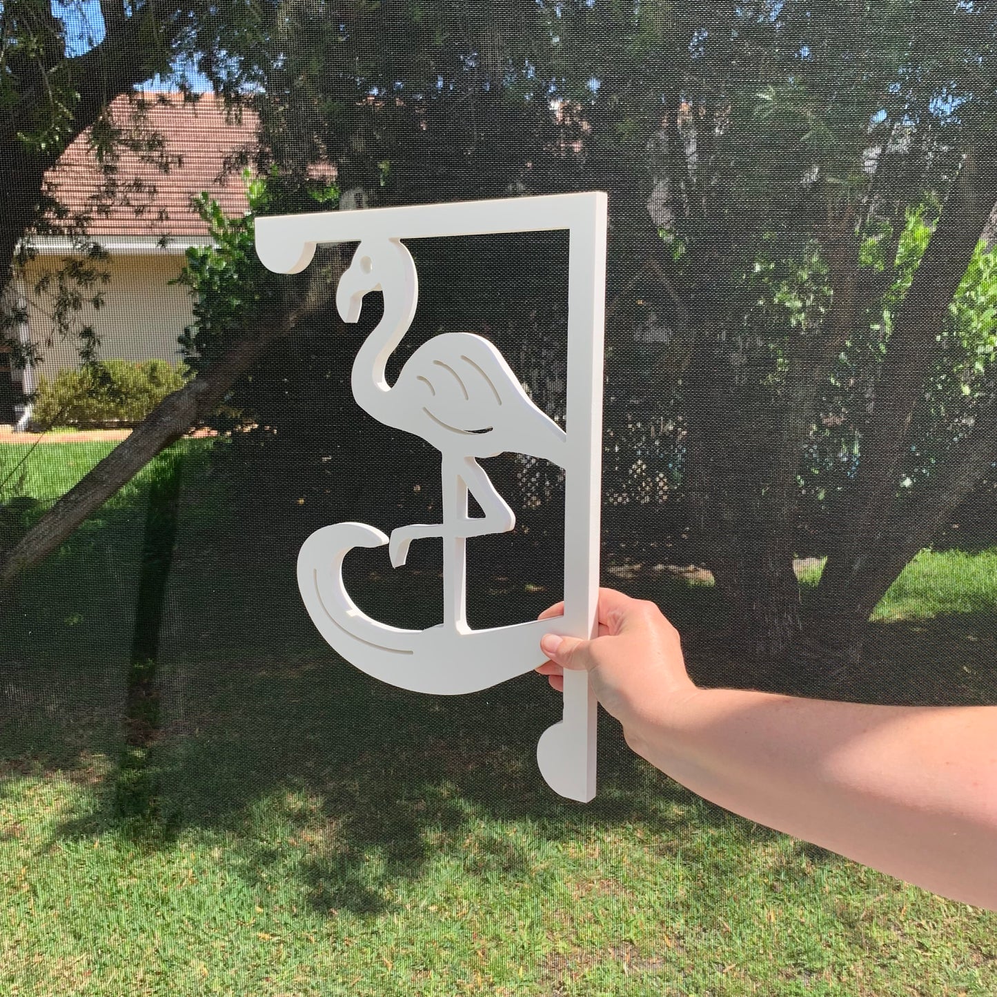 Mailbox Bracket - Flamingo - Medium 12" x 16"