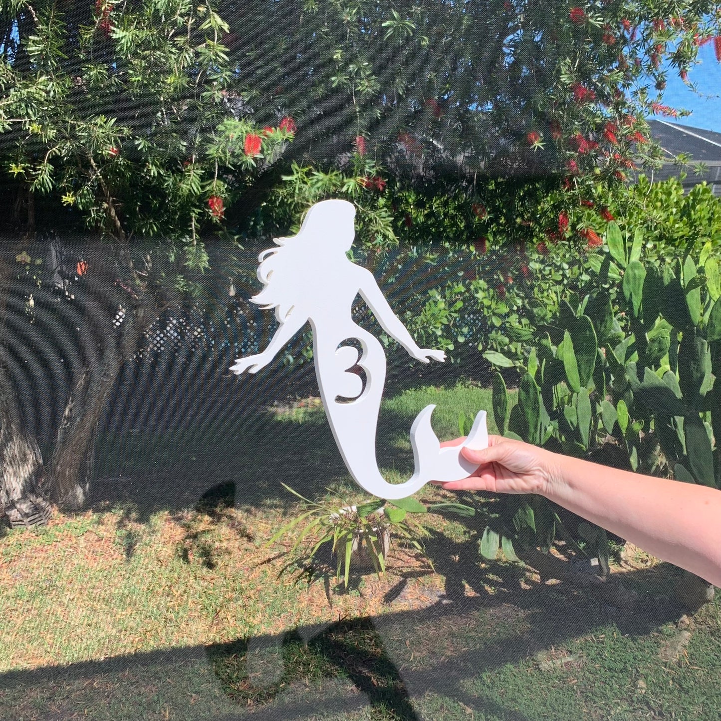 House Number Plaque - Mermaid Whimsical