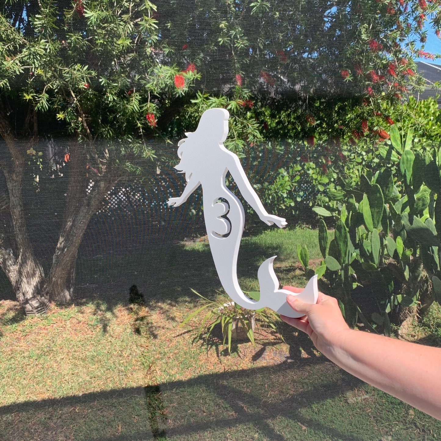 House Number Plaque - Mermaid Whimsical