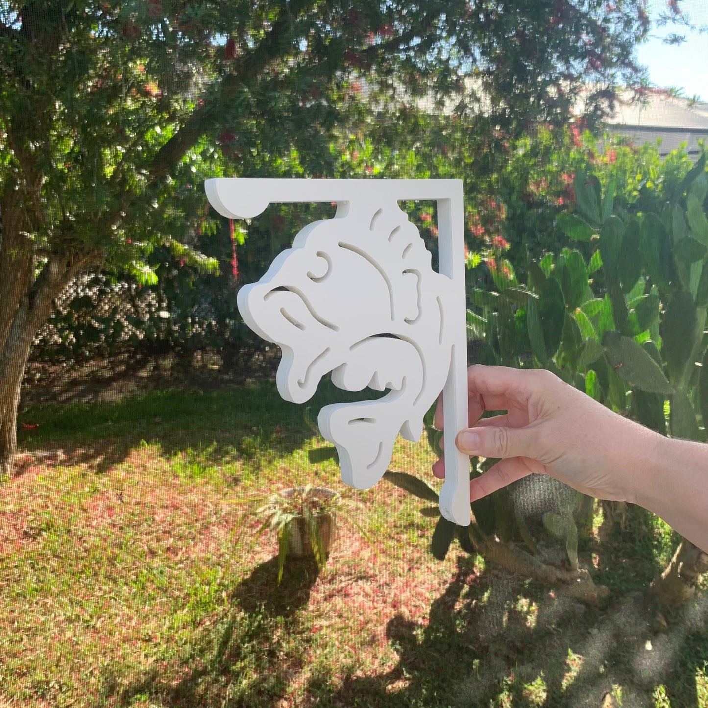 Screen Door Decor - Largemouth Bass Small X2, Custom Mailbox, Mailbox Bracket, Outdoor Decor, 7x9 inch Free Shipping to Mainland USA