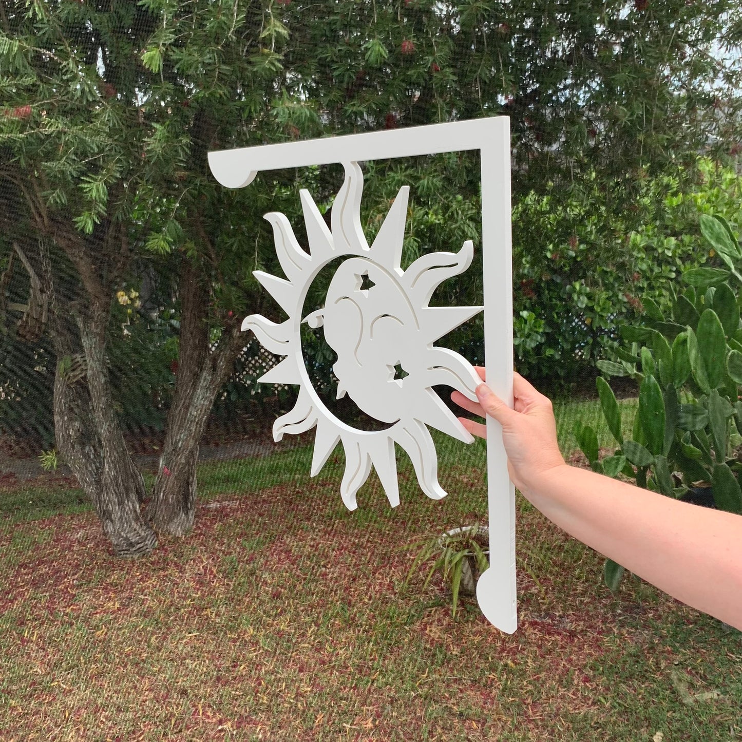 Mailbox Bracket - Sun & Moon - Large 16" x21"