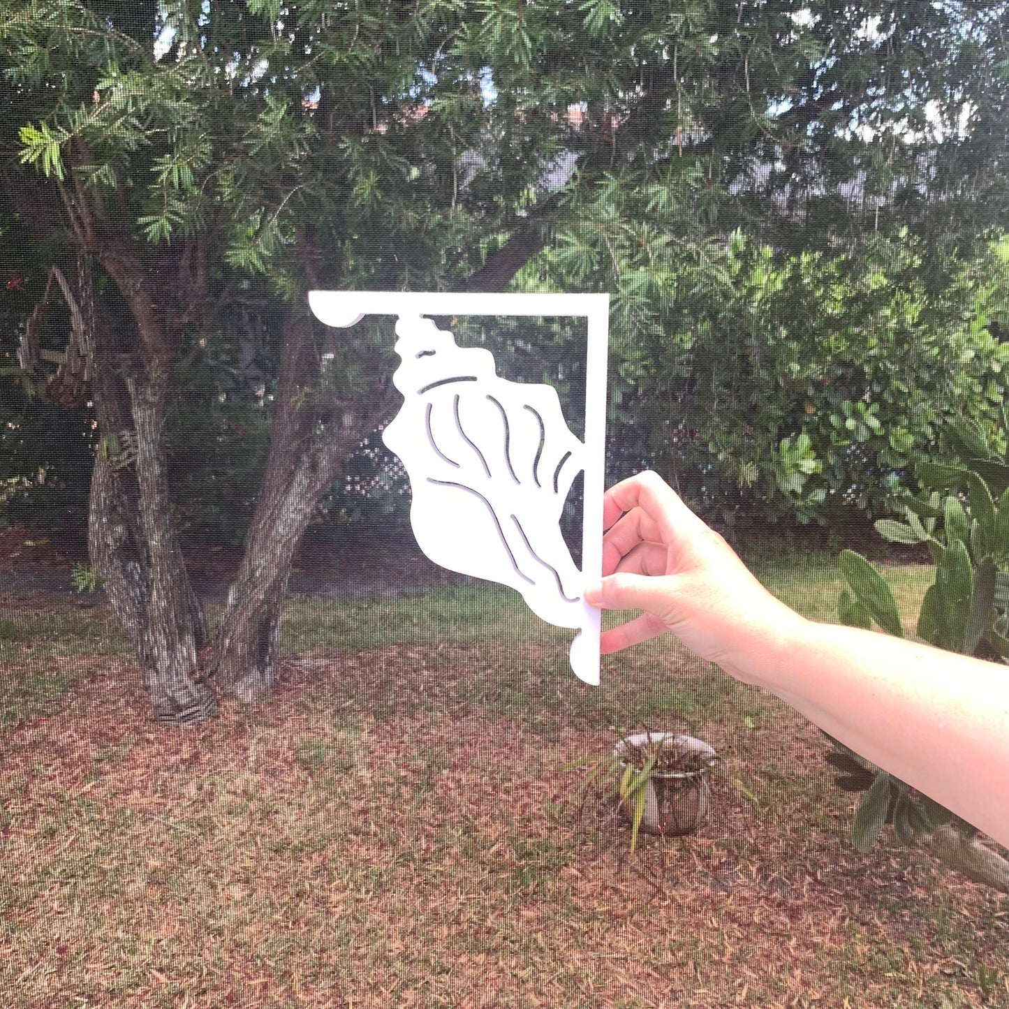 Mailbox Bracket - Conch Shell - Small 7" x 9"