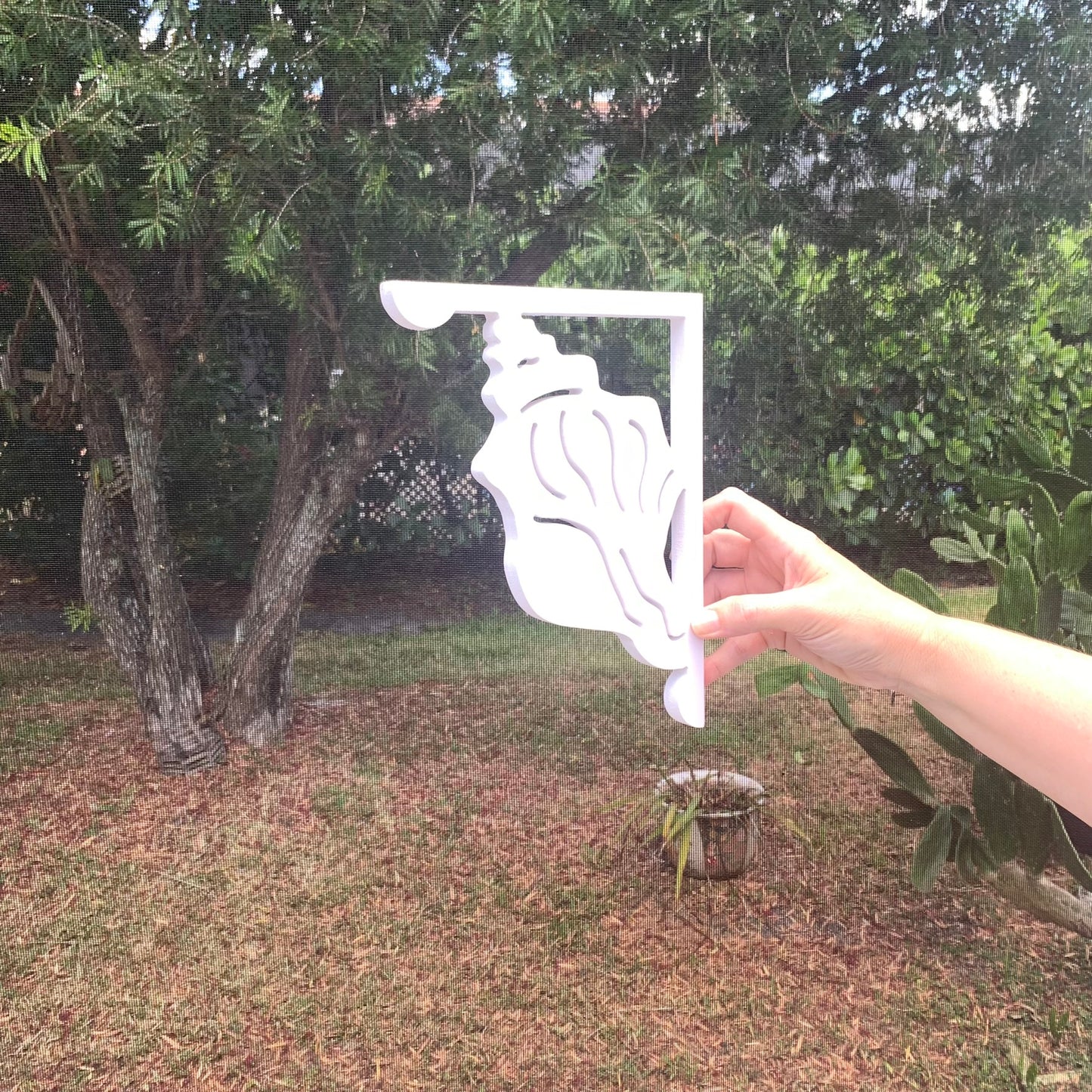 Mailbox Bracket - Conch Shell - Small 7" x 9"