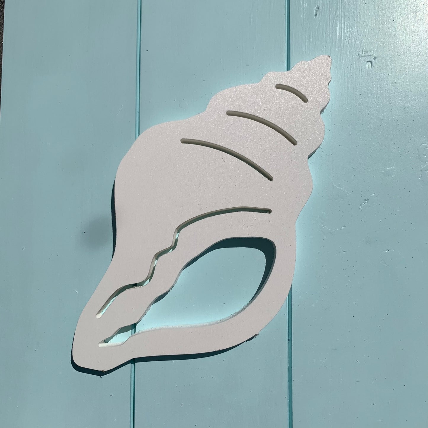 Shutter Embellishments - Conch Wall Art Small approx 7.5" x 7.5", Custom, Outdoor Decor, Coastal, Tropical, Ships Free to Mainland USA