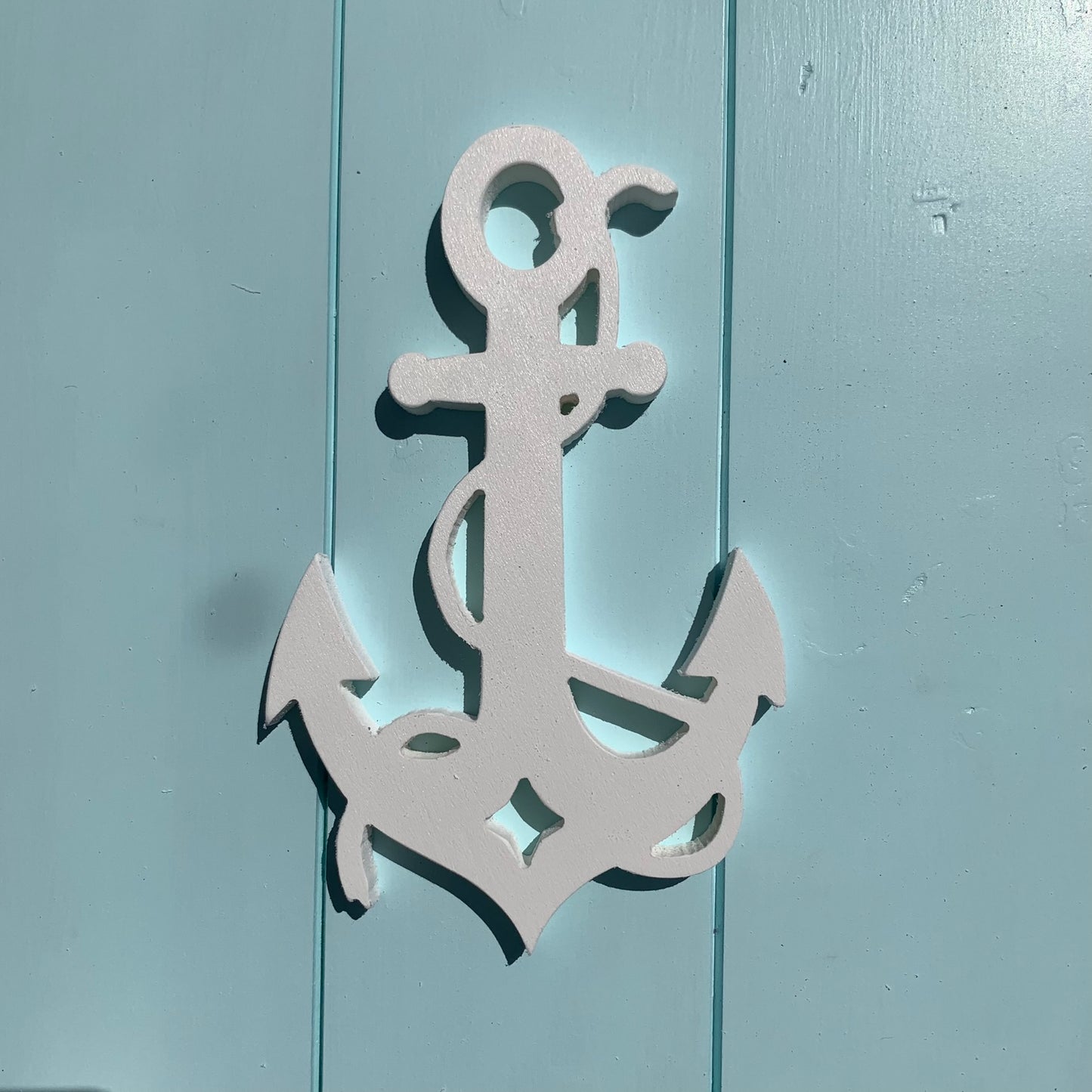 Shutter Embellishments - Anchor with Rope Wall Art Small approx 8" x 5", Custom, Outdoor Decor, Coastal, Tropical, Ships Free to Mainland USA