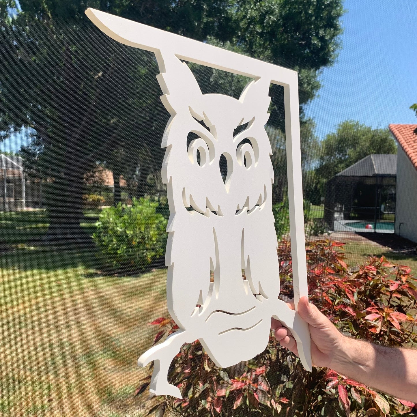 Mailbox Bracket - Owl - Large 16" x21"