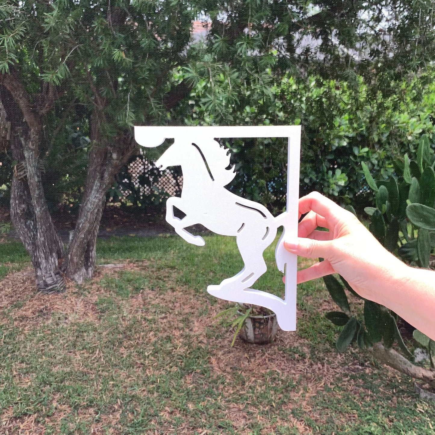 Mailbox Bracket - Horse- Small 7" x 9"