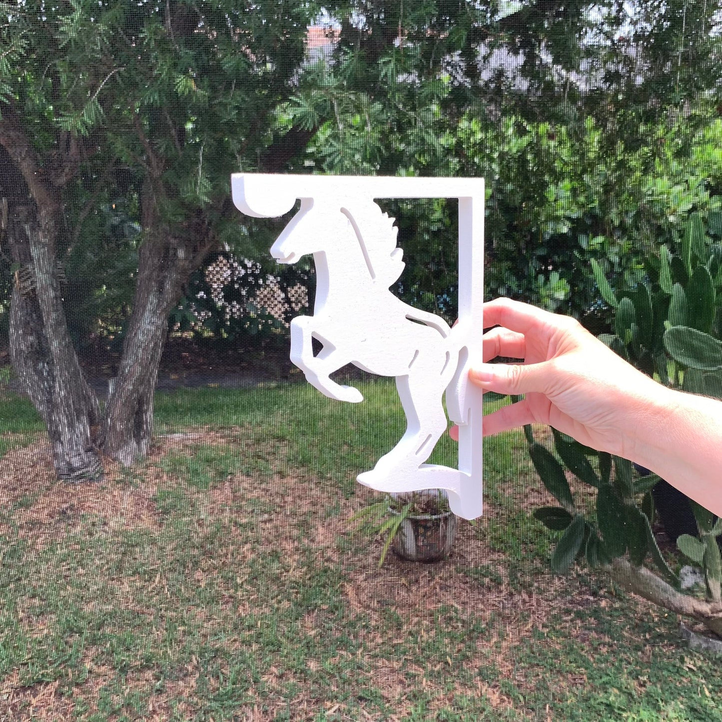 Mailbox Bracket - Horse- Small 7" x 9"