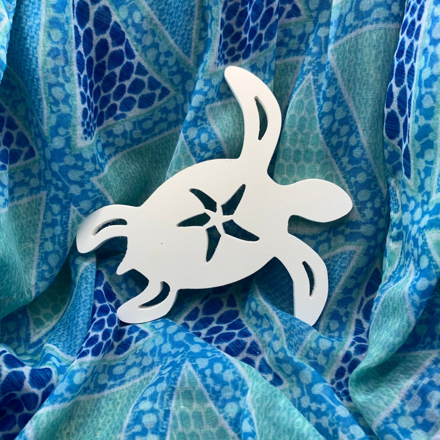 Shutter Embellishments - Turtle W/Star Wall Art Small approx 8X5, Custom, Outdoor Decor, Tropical, Ships Free to Mainland USA