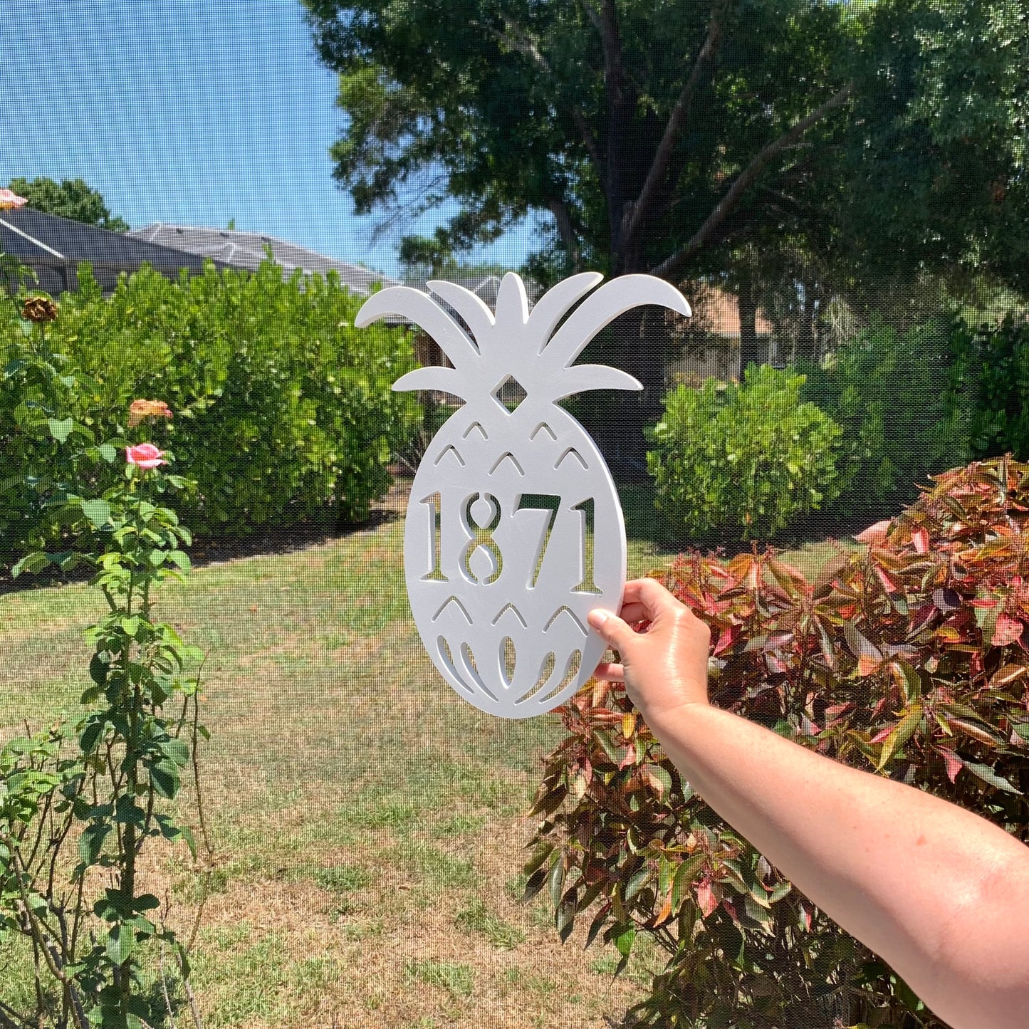 House Number Plaque - Pineapple Original