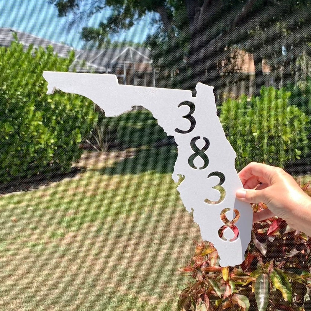 House Number Plaque - Florida