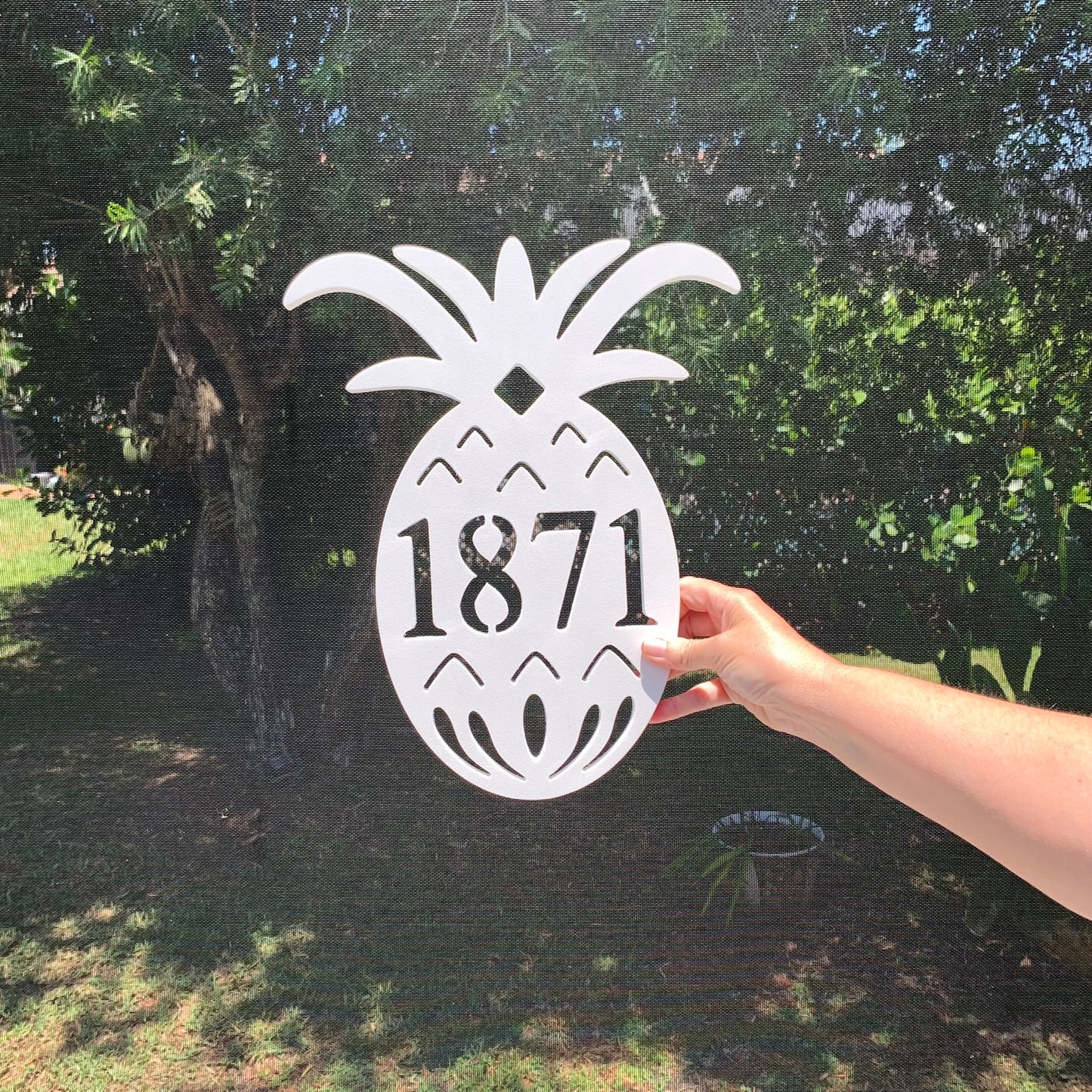 House Number Plaque - Pineapple Original