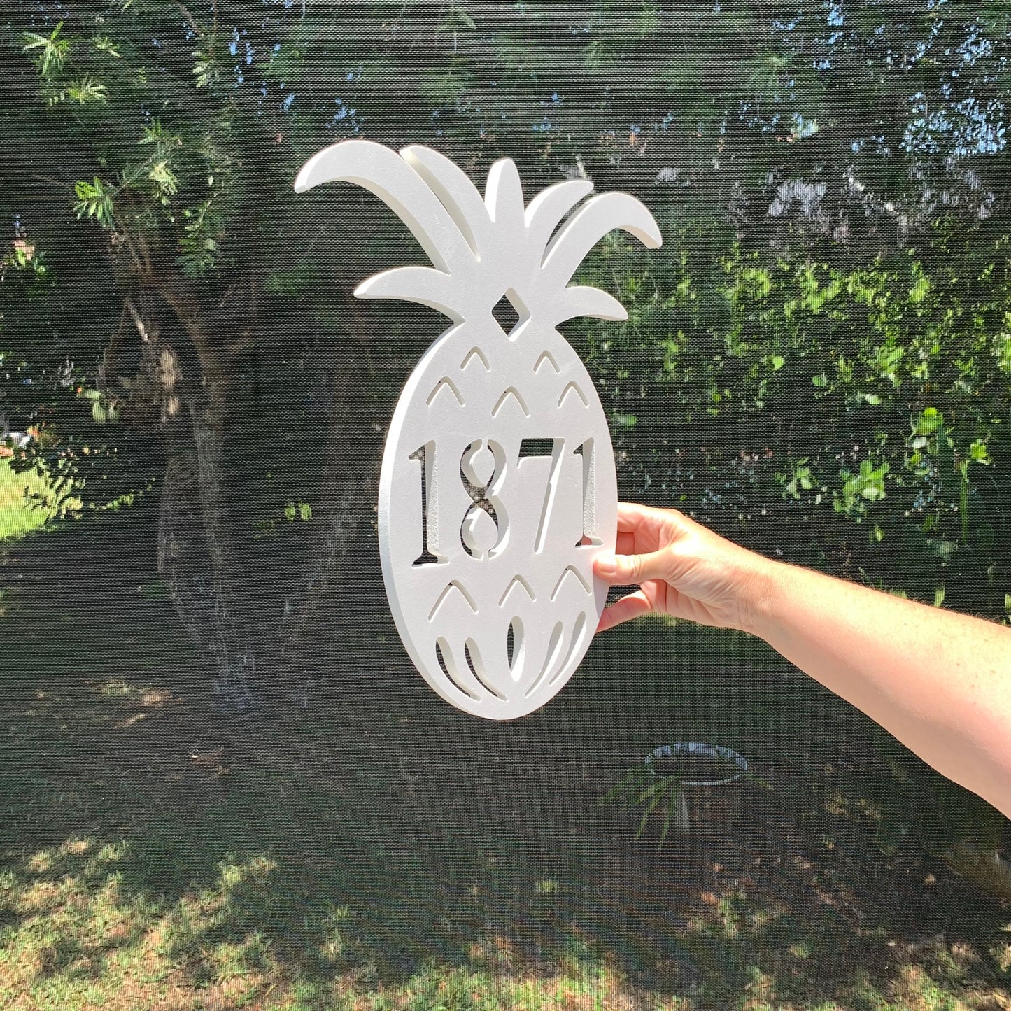 House Number Plaque - Pineapple Original