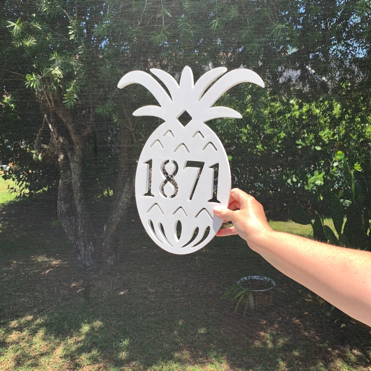 House Number Plaque - Pineapple Original
