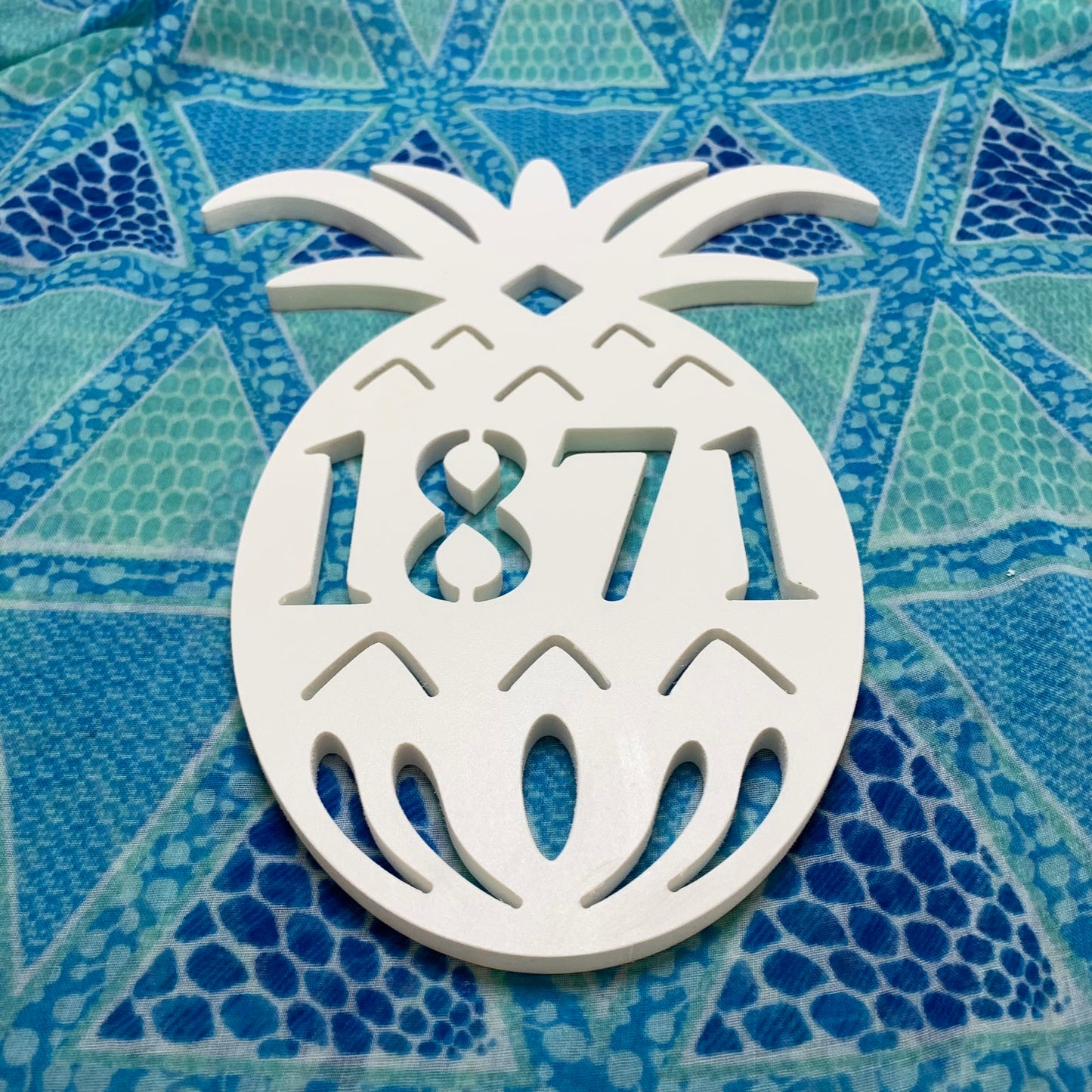 House Number Plaque - Pineapple Original