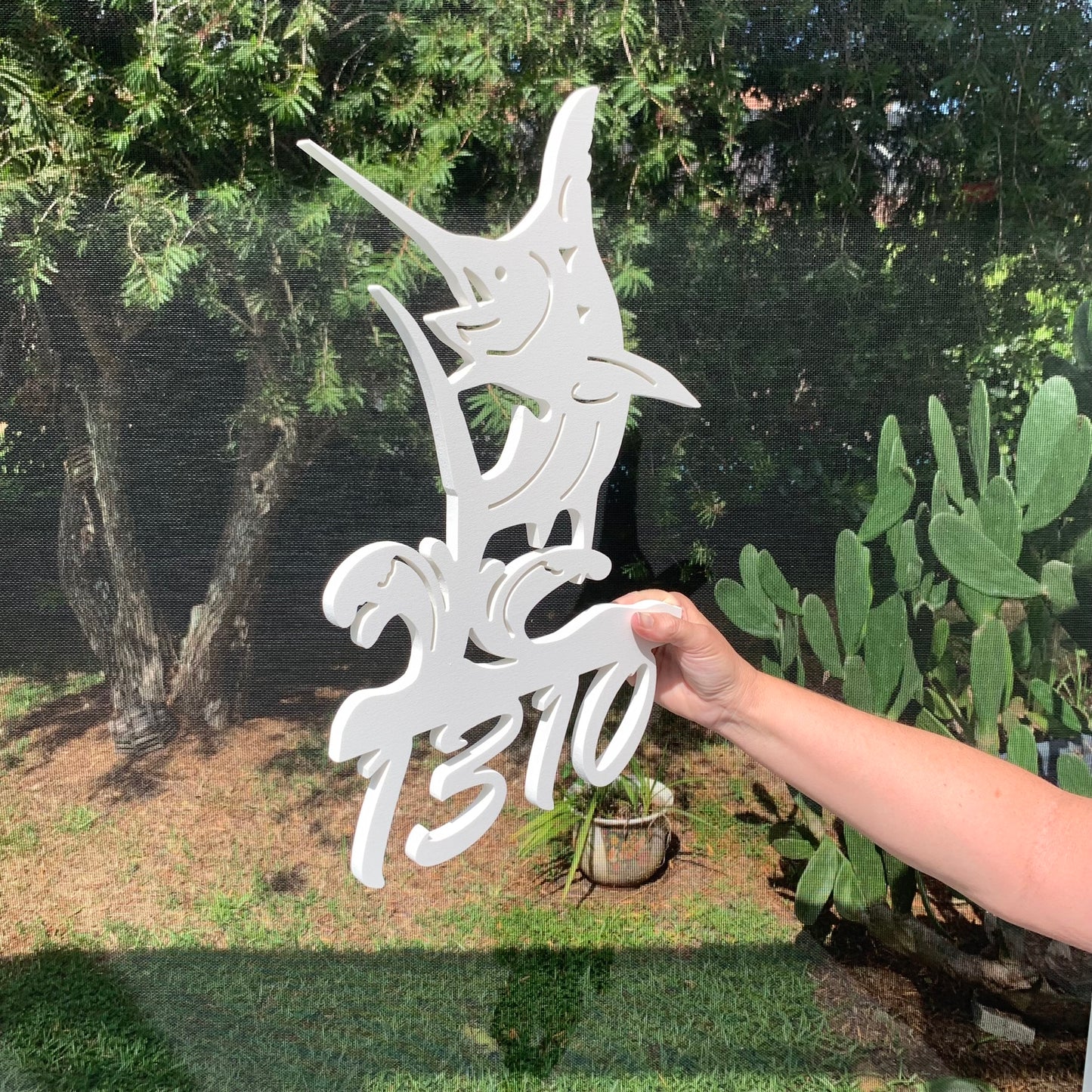 House Number Sign, Marlin Splash