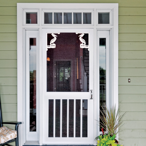 Screen Door Decor - Pelican Small X2, Custom Mailbox, Bracket, Outdoor Decor, 7x9 inch Free Shipping to Mainland USA