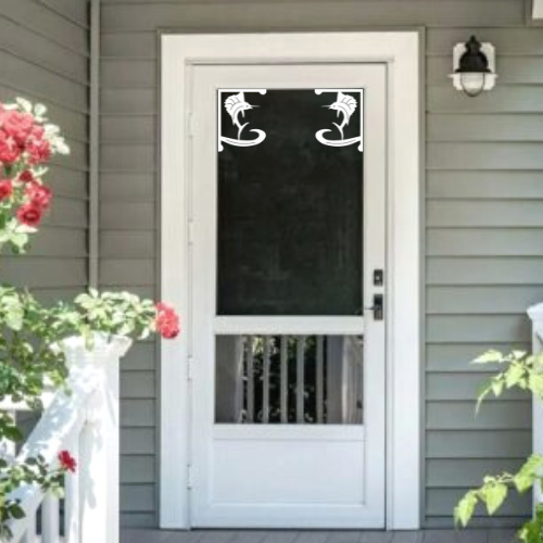 Screen Door Decor - Sailfish Small X2, Custom Mailbox, Bracket, Outdoor Decor, 7x9 inch Free Shipping to Mainland USA